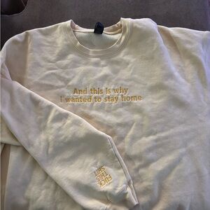Cream Graphic Sweatshirt